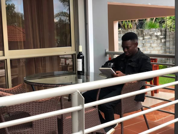Guest on the terrace